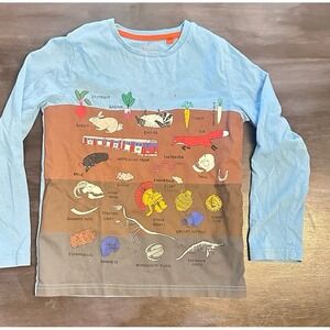 Mini Boden long sleeve printed earth signs